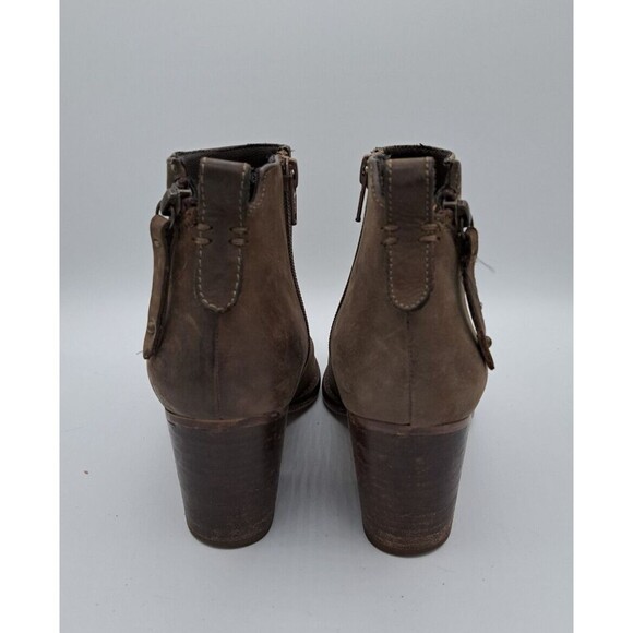 Blondo Nivada Waterproof Taupe Leather Ankle Boots Zipper Size Women's 6.5 - Picture 4 of 11